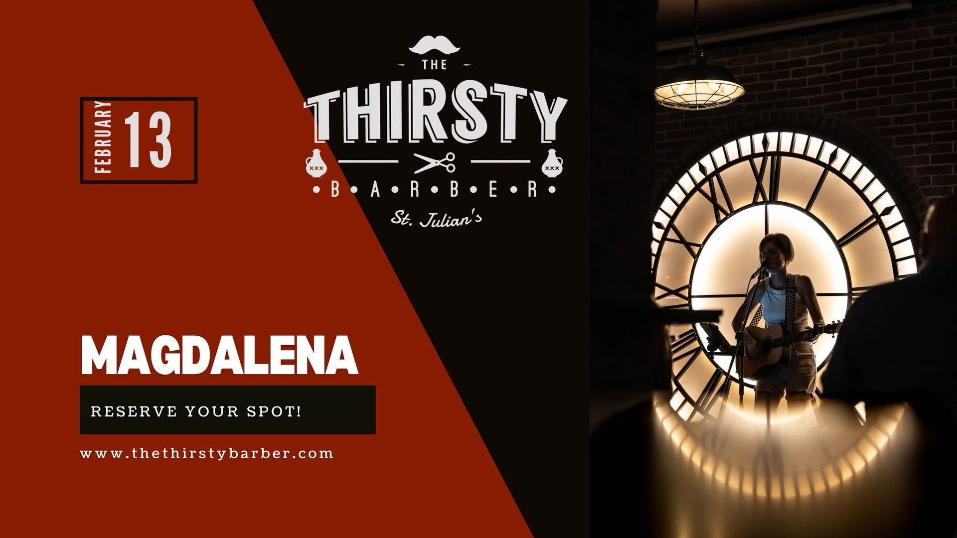 Magdalena at The Thirsty Barber