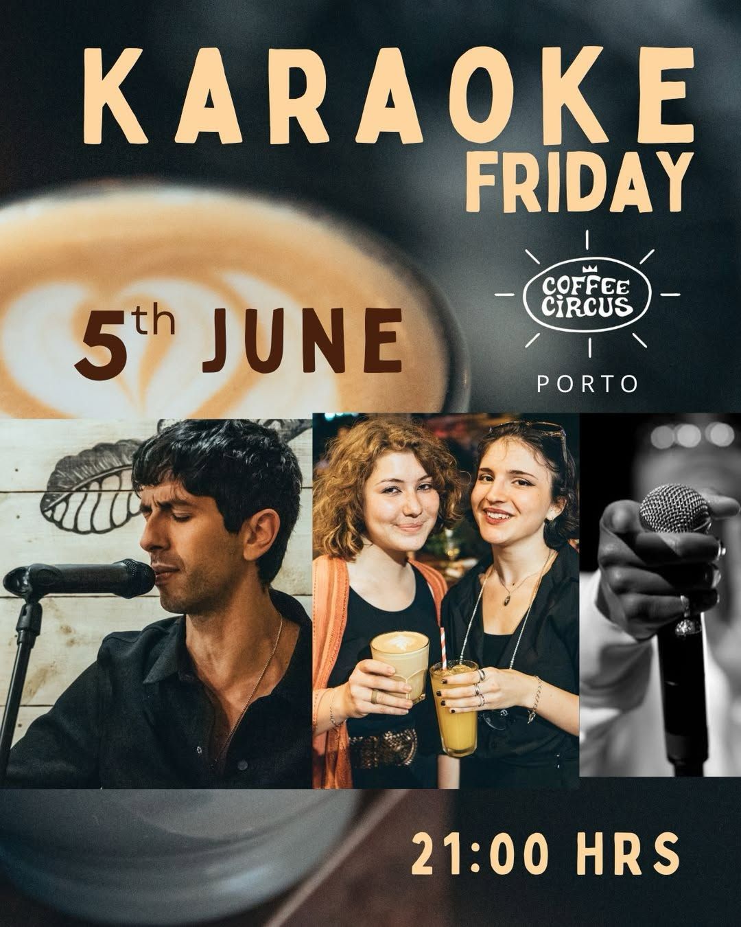 🎤✨ First Karaoke of June at Coffee Circus Porto✨🎤
