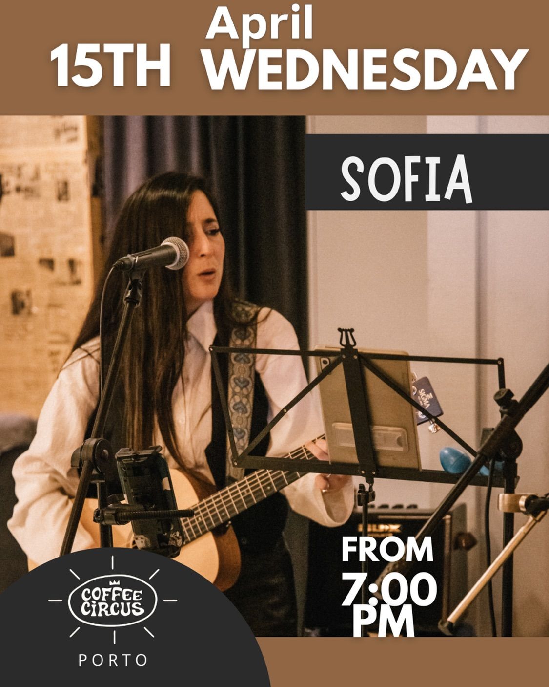 Get ready for a beautiful musical evening at Coffee Circus Porto!